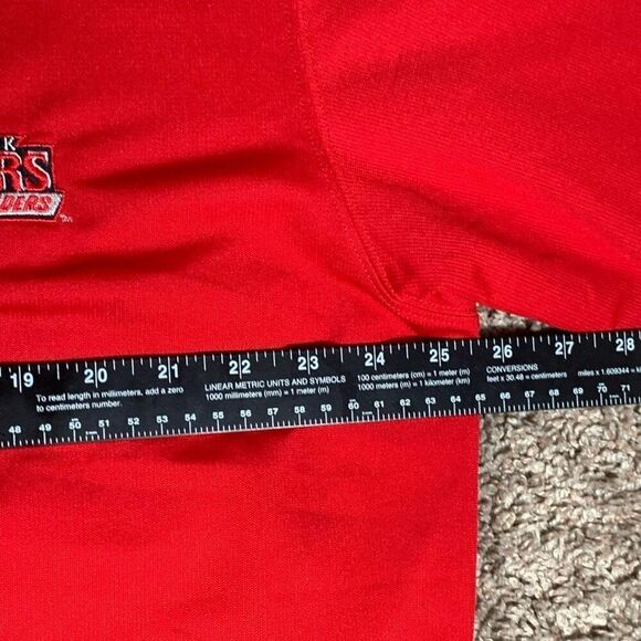 Adidas Mens Rutgers Scarlet Raiders Climalite Short Sleeve Golf Polo Red XL‎ - Picture 6 of 11